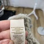 Free People  Wool Mohair Blend Cable-Knit Open-Knit Sweater Beige size Large Photo 4