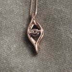 Elegant 10k Gold and diamond Pendant Necklace Photo 3