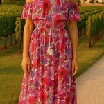 Jopna Floral Maxi Dress Strapless Cottagecore Boho Wedding Summer Lightweight Photo 0