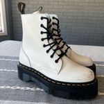 Dr. Martens Jadon Platform Boots White Size 7 Chunky Booties Y2K Photo 9