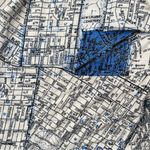 Urban Outfitters  Asymmetric Cut Out New York Map Printed Ruched Bodycon Dress M Photo 3