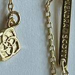 Kendra Scott Ivory Mother Of Pearl 14K Baseball Game Day Necklace W/Dust Bag! Photo 6