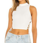 NBD  White Eyal Top Chic, Side Tie‎ Top Photo 0