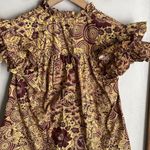 Ulla Johnson Ruffle Sleeve Letty Top in Amber Photo 9