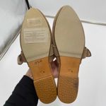 James Perse Free People X  Taupe Suede Western Buckle Slip On Mule Size 37 Photo 2
