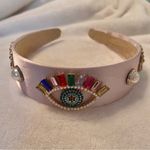 Women’s Multicolor Eye & Pearl Jeweled Embellished Headband Purple Photo 1