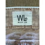 Wash Lab Denim Pink Mini Jean Skirt Size 32 Frayed Hem Party Sexy Casual Raw Hem Photo 2