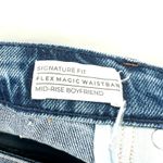 Lane Bryant  Size 22 Jeans Blue Flex Waist‎ Mid Rise Boyfriend Fit Distressed Rip Photo 3