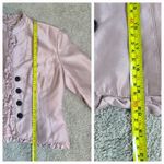 Kay Unger Jeweled 3 Button Pink 100% Silk Dressy Formal Evening Blazer Size 4 Photo 6