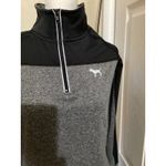 PINK - Victoria's Secret  Gray Quarter Zip Athletic Sweatshirt M Photo 1