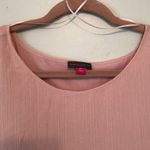 Vince Camuto Blouse Metallic Stripe Flutter Sleeve Blouse In Rose Buff Sz 2X NWT Photo 4
