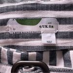 Anthropologie Striped Midi Pencil Cotton Wrap Skirt Size 8 Photo 4