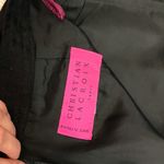 Christian LaCroix Black Brocade Knee length floral pattern skirt classic Photo 5