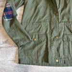 Mine Utility Jacket Womens S Army Green Full Zip Hooded Cinch Waist Military Photo 1