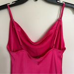 Paper Heart Women’s  Fuchsia Pink Slip‎ Dress Size XS Adjustable Strap Side Slit Photo 8