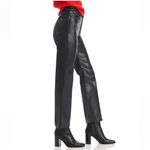 Rag and Bone Casey Coated High-Rise Ankle Flare Jeans Black 24 NWT Pleather Denim Photo 1