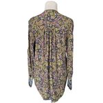 Loft Multicolor Paisley Print Button Down Blouse | Small Photo 2
