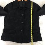 Old Navy  quilted floral black blazer jacket size large Photo 6
