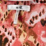 Metro 7 Warm Ikat Brown Pink Tunic Blouse Top Shirt Sz 22/24 Photo 4