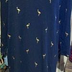 Boden 100% cotton dress flamingo women’s size 14 Blue Photo 0
