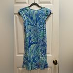 Lilly Pulitzer  Rejina Dress HEY HEY SOLEIL Blue Haven Size XXS Flutter Sleeve Photo 1
