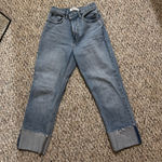 Abercrombie & Fitch Abercrombie Straight Black Denim Jeans 90s Ultra High-Rise  Photo 0