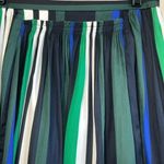 Banana Republic BANANA REPUBLIC Multi Stripe Shirred Mini Skirt Pockets EUC 4 Tall Photo 3