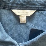 Lucky Brand NWT Womens  Indigo Chambray Button Down Shirt Photo 3