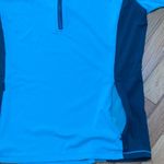 Title Nine  Sun Buster UV Protection Short Sleeve Zip Front Top size large Photo 3