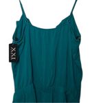 Forever 21   Women's Thin Strap Teal Rayon Romper With Pockets Sz L NWT Photo 6