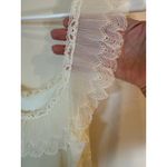 Vanity Fair Vintage Sleeveless Lace Trim Maxi Slip Dress Cream Women's Petite Photo 2