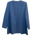 Tahari  Arthur S Levine Women's Zip Pockets Jacket Blue 12 Photo 4