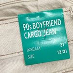 S.O.N.G 90’s Boyfriend Cargo Jeans in Denim Khaki Color Size 13/31 Photo 6