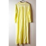 Vintage JCPenney 70s Night gown robe long sleeve embroidered union yellow Large Photo 4