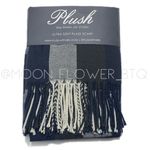 Plush Apparel Ultra Soft Plaid Scarf Blue Photo 1