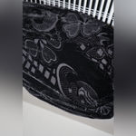 Sophia Michelle Medium Silk Halter Top Solid Black Burn Photo 9