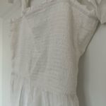 Aritzia Wilfred La Boheme smocked white dress Photo 5