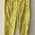 Elevenses Vintage Anthropologie  8 Floral Cotton Cargo Crop Pants Photo 0