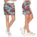 Royal & Awesome Women’s Partoon Ladies Mini Skort Skirt High Rise Multicolor 12 Blue Photo 1