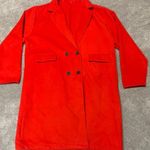 Red Felt Dress Coat size 18 Photo 0