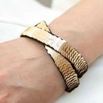 Paparazzi gold sequin bracelet Photo 0