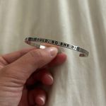 Adjustable silver mantra bracelet Photo 2