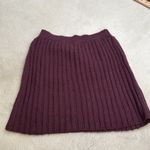 Free People Rosemary Cotton Blend Sweater Miniskirt Set in Plum Jam Size Medium Photo 3