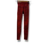 Lululemon  Wunder Train High-Rise‎ Tight 28" Denim Wash Print Autumn Red Black 0 Photo 2
