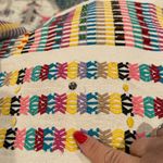 Anthropologie  Akemi + Kim Multicolor Embroidered Boho A-Line Skirt Size US 8 Photo 5