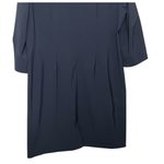 MM.LaFleur  Navy Sheath Dress Women’s Size 14 3/4 Sleeve Office Minimal Career Photo 6