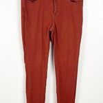 Articles of Society  Sarah Burnt Orange Release Frayed Hem Skinny Jeans, Size 30 Photo 0