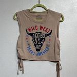 Goodie Two Sleeves  Tan Wild West Muscle Tank Sz S Photo 0