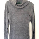 Woolrich  Merino Wool Cowl Neck Grey Knit Pullover Lightweight Sweater Sz S Photo 0
