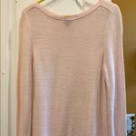 ANN TAYLOR FACTORY LIGHT PINK KNIT DRESS/TOP… RIBBED TEXTURE LONG SLEEVE SIZE XL Photo 0